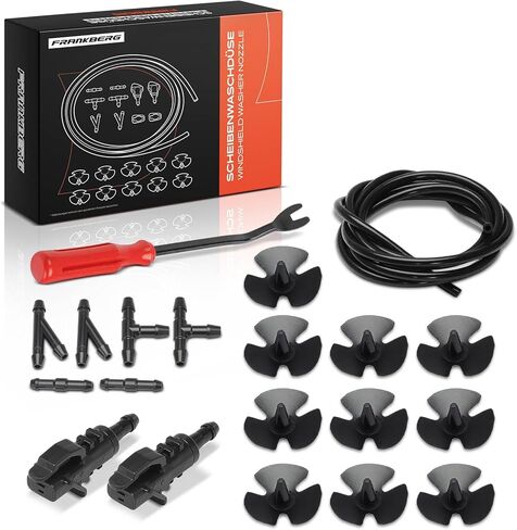 A-Premium Front Windshield Washer Nozzle Kit Compatible with Hyundai Elantra 2009-2012 & Kia Cadenza 2014-2016, 20-PC Set in Saudi Arabia
