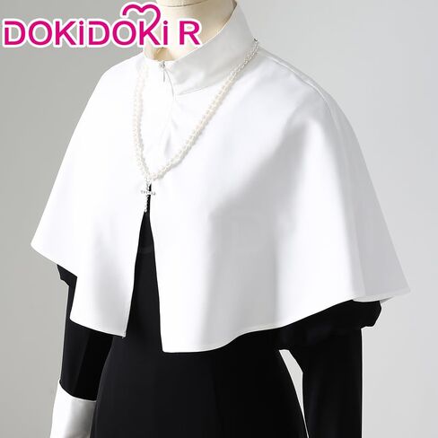 KIRA KIRA Anime Cosplay Costume Doki-R Balck White Gothic Dress Halloween Nun Costume Lolita Dress in Kuwait