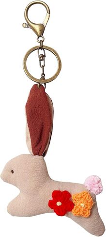 سلسلة مفاتيح أرنب مطرزة يدويًا، محفظة لطيفة وجديدة، سحر عتيق، هدايا جميلة للفتيات الإناث in Kuwait