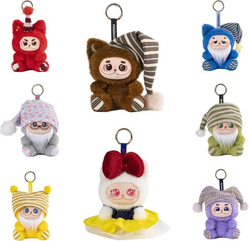 Art Keychain Ziyu × Gismow Blind Box Collectible – Designer Mystery Figure Keychain, Forest Sprite Aesthetic, Soft Vinyl Face & Plush Charm, Random Single Figure, Cute Kawaii Bag Pendant Accessory in Saudi Arabia