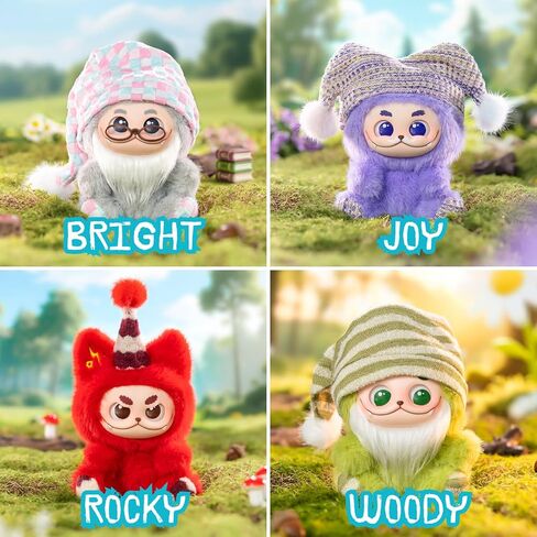 Art Keychain Ziyu × Gismow Blind Box Collectible – Designer Mystery Figure Keychain, Forest Sprite Aesthetic, Soft Vinyl Face & Plush Charm, Random Single Figure, Cute Kawaii Bag Pendant Accessory in Saudi Arabia