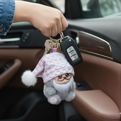 Art Keychain Ziyu × Gismow Blind Box Collectible – Designer Mystery Figure Keychain, Forest Sprite Aesthetic, Soft Vinyl Face & Plush Charm, Random Single Figure, Cute Kawaii Bag Pendant Accessory in Saudi Arabia