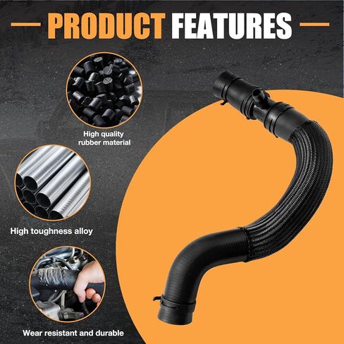 68280782AD Engine Radiator Inlet Hose Fits for Jeep Wrangler 2018-2025, for Gladiator 2020-2025, 3.6L V6 Replace 68280782AB 68280782AC in Kuwait