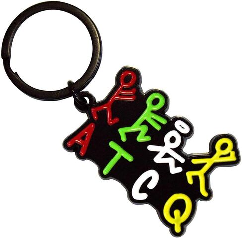 منتجات Rock Off المرخصة رسميًا من A Tribe Called Quest Stick Figures Logo Keyring Keychain مقاس واحد in Saudi Arabia