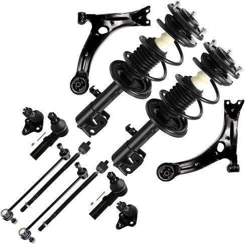 SCITOO Front Complete Strut and Spring Assembly for 2009-2013 For Toyota Corolla,2011-2013 For Toyota Matrix Ball Joint Stabilizer Bar Link Control Arm Tie Rod End Tie Rod End 472598-12PCS in Saudi Arabia