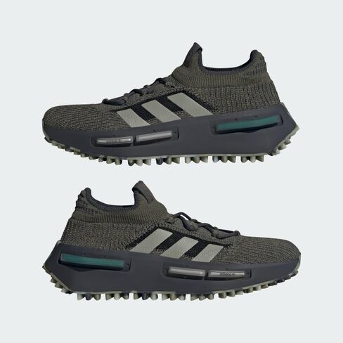 حذاء رياضي رجالي من adidas Nmd S1 برباط كاجوال - أخضر، رمادي in Kuwait