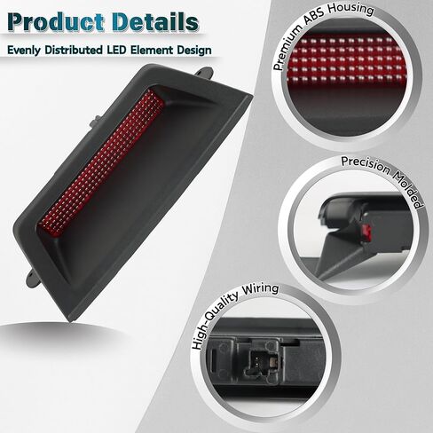 LED 3rd Brake Light Kit for Chrysler 300 300C Sedan 2005 2006 2007,Rear Center High Mount Stop Lamp,Third Brake Lamp,Tail light｜OEM Compatible：04805845AB,4805845AB in Saudi Arabia