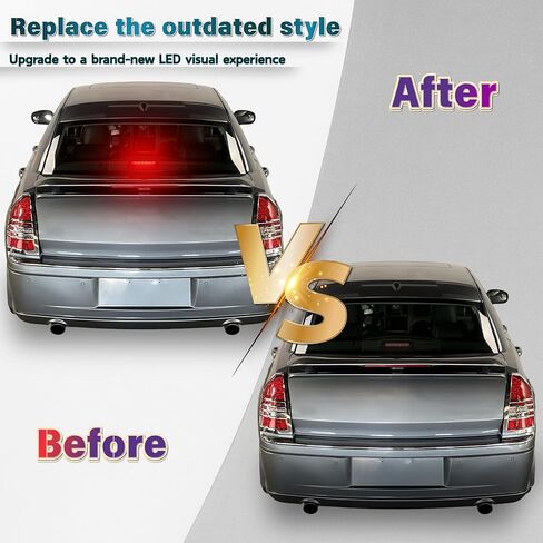 LED 3rd Brake Light Kit for Chrysler 300 300C Sedan 2005 2006 2007,Rear Center High Mount Stop Lamp,Third Brake Lamp,Tail light｜OEM Compatible：04805845AB,4805845AB in Saudi Arabia
