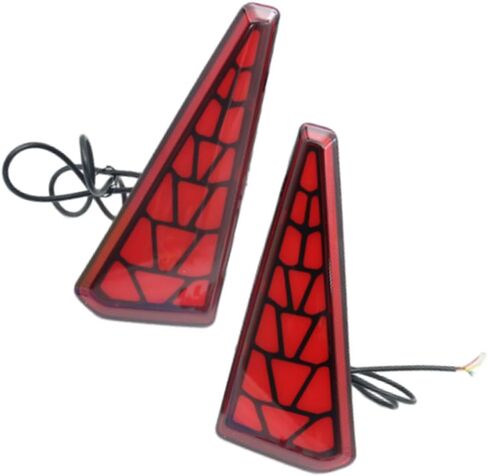 ضوء عاكس مصد خلفي LED بعدسة حمراء من Riloer، متوافق مع سلسلة Toyota 2014-2018 NOAH VOXY 80، DRL عاكس ممتص الصدمات ذيل الفرامل المتدفق إشارات الانعطاف in Saudi Arabia