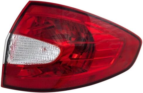 KarParts360 For Ford Fiesta 2011 2012 2013 Tail Light Passenger Side | Red and Clear Lens | On Body | With Bulb | Sedan | Replacement For FO2805105 | BE8Z13404A in Saudi Arabia