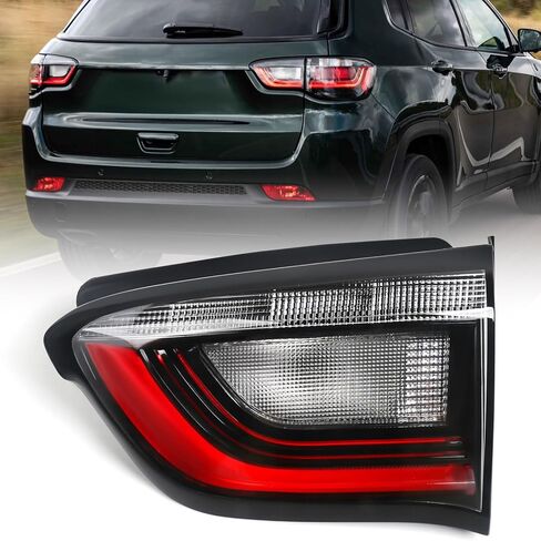 Huray Left Inner Tail Light Fit for Jeep Compass 2022-2025 LH LED Taillight Rear Brake Lamp Assembly OE Style Accessory Replacement for 68461575AA (Driver Side) in Saudi Arabia