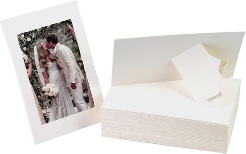 JMUQ 50 Pack Paper Picture Frames 4x6, Black Picture Frames Cardboard Pictures Frame with Easel, Bulk Paper Pictures Frame for Wedding, Graduation, DIY Classroom Crafts in Kuwait