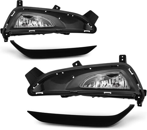 AKKON - Fits 2016 2017 2018 Tucson Bumper Fog Lamp Lights w/Cover Trim Driver Left+Passenger Right Pair in Saudi Arabia