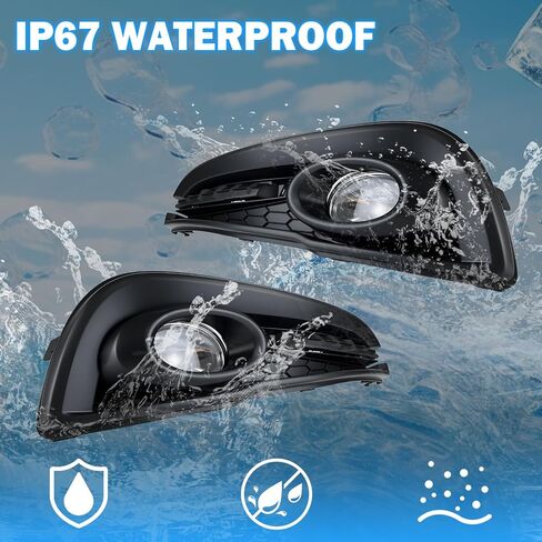 Fog Lights Fit for 2013-2015 Civic Front Bumper Driving Fog Lamps Replacement w/Switch Wiring Harness H11 12V 55W Bulbs in Kuwait