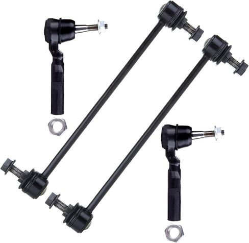 SCITOO 4pcs Front Suspension Kit Outer Tie Rod End Sway Bar End Link Fit 2004-2011 For Chevrolet For Malibu 2005-2009 For Pontiac G6 2007-2009 For Saturn Aura in Saudi Arabia