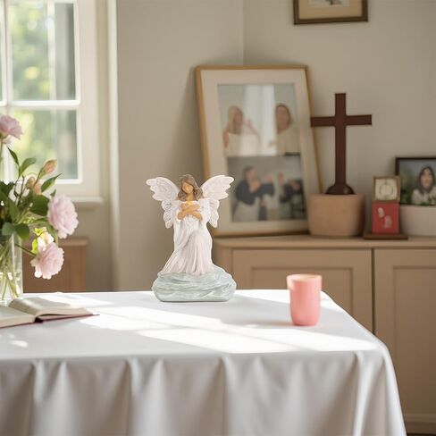 تمثال الملاك التذكاري هدايا الفجيعة لفقدان تمثال الملاك الحارس 6.1 بوصة تعاطف الملاك تمثال الحزن الهدايا النساء ذكرى ديكور ديكور المنزل الديني in Kuwait