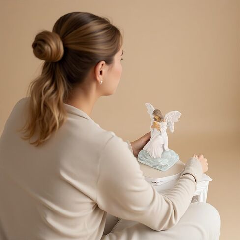 تمثال الملاك التذكاري هدايا الفجيعة لفقدان تمثال الملاك الحارس 6.1 بوصة تعاطف الملاك تمثال الحزن الهدايا النساء ذكرى ديكور ديكور المنزل الديني in Kuwait