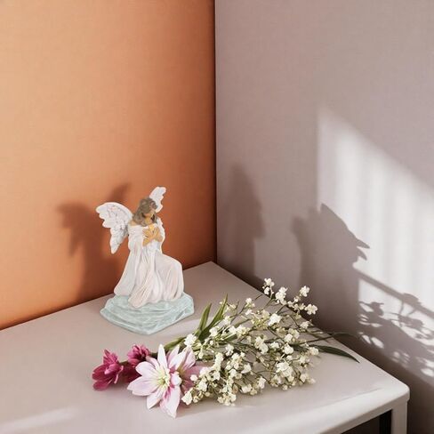 تمثال الملاك التذكاري هدايا الفجيعة لفقدان تمثال الملاك الحارس 6.1 بوصة تعاطف الملاك تمثال الحزن الهدايا النساء ذكرى ديكور ديكور المنزل الديني in Kuwait