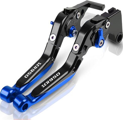 لـ Yamaha SCR950 SCR 950 2017 2018 ملحقات CNC للدراجات النارية عتلات فرامل قابلة للتعديل قابلة للطي وقابلة للتمديد مع رافعة الشعار (اللون: 7) in Saudi Arabia