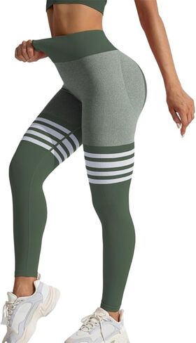 Women's Seamless Leggings, High Waisted Booty Leggings for Women Tummy Control Butt Lifting Yogga Pants for Gym Workout in Saudi Arabia