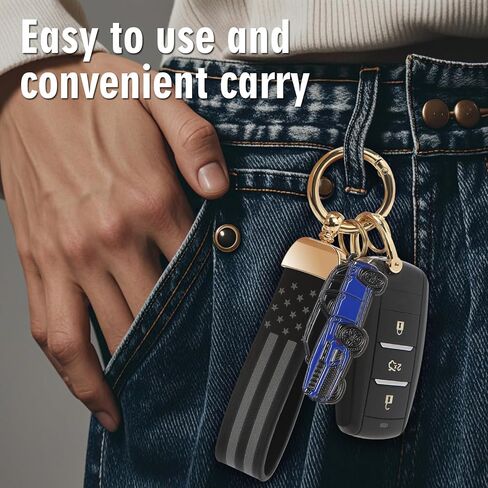 For Jeep Grand Cherokee Keychain，For Jeep Grand Cherokee Accessories 2011-2022，Keychain with Leather Metal in Saudi Arabia