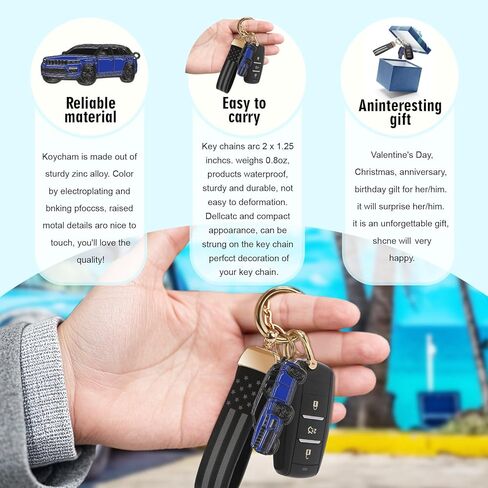 For Jeep Grand Cherokee Keychain，For Jeep Grand Cherokee Accessories 2011-2022，Keychain with Leather Metal in Saudi Arabia