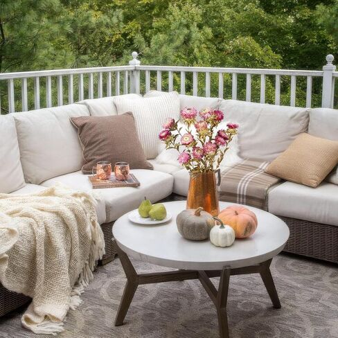 13 Pcs Natural Dried Daisy Flowers Bouquet Dried Flower Pink Daisies with Leaves Dried Sunflowers Chrysanthemum with Stem for Wedding Farmhouse Table Vase Decor Home DIY Flower Arrangement in Kuwait