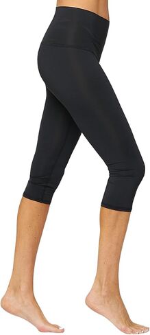 teeki Solid Black Capri Pants in Kuwait