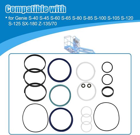 122944GT 8k Rotator Seal Kit for Genie S-40 S-45 S-60 S-65 S-80 S-85 S-100 S-105 S-120 S-125 SX-180 Z-135/70 Replace 122944 in Kuwait