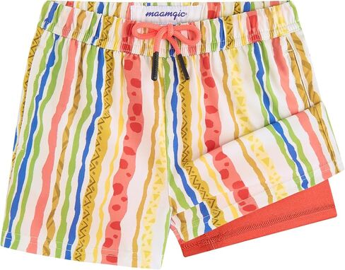 maamgic Boys Swim Trunks with Compression Liner Stretch Boy Swim Shorts Toddler Bathing Suit Swimsuit in Saudi Arabia