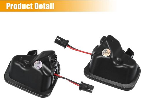 X AUTOHAUX 1 Pair Side Mirror Puddle Light LED Lamp Left and Right Side White Light Fit for Volkswagen CC 2011-2019 for Volkswagen EOS 2009-2015 in Saudi Arabia