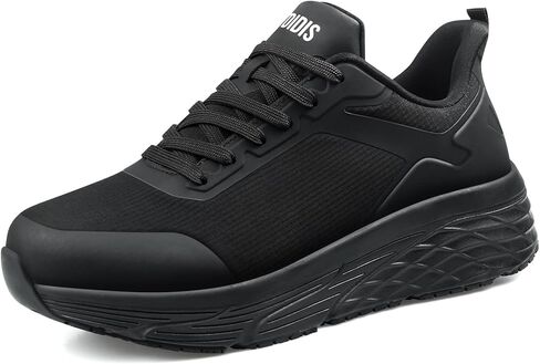 أحذية عمل رجالية مضادة للانزلاق للطهاة وخدمة الطعام، أحذية مطبخ ومطعم مقاومة للزيوت، جزء علوي مقاوم للماء، مضاد للكهرباء الساكنة، نعل سميك مبطن وداعم للوقوف طوال اليوم in Kuwait