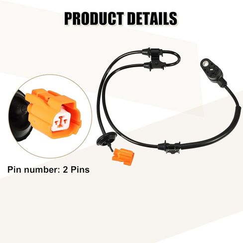 uxcell Front Right Side ABS Wheel Speed Sensor No.57450S9VA01 for Honda Pilot 2007-2008 in Saudi Arabia