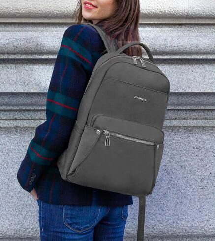 Joan & David Twill Nylon Workbook Laptop Backpacks, Jdb1039-027-charcoal, Travel Backpacks in Saudi Arabia