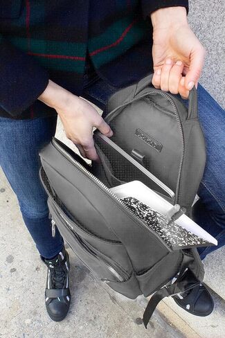 Joan & David Twill Nylon Workbook Laptop Backpacks, Jdb1039-027-charcoal, Travel Backpacks in Saudi Arabia
