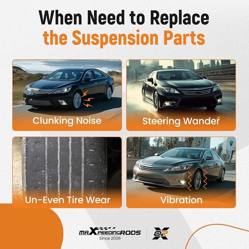 maXpeedingrods 8Pcs Front Suspension Kit for Toyota Camry 2012-2017, for Toyota Avalon 2013-2018, Front Lower Control Arm with Ball Joint, Sway Bar Links, Outer Tie Rod, K620334 K620333 in Saudi Arabia