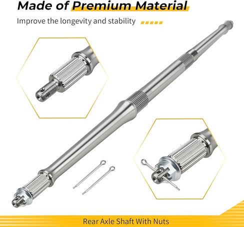 M MATI Rear Axle Shaft With Nuts for Yamaha B-anshee 350 YFZ350 1987 1989-2006 Tri-Z YTZ250 1985-1986 38W-25381-10-00 38W-25381-02-00 in Saudi Arabia
