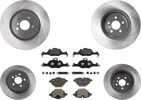 Coated Front & Rear Disc Brake Rotors Disc Brake Pads Replacement Parts For BMW X5 3.0L 2019 2020 2021 2022 2023 348MM in Saudi Arabia