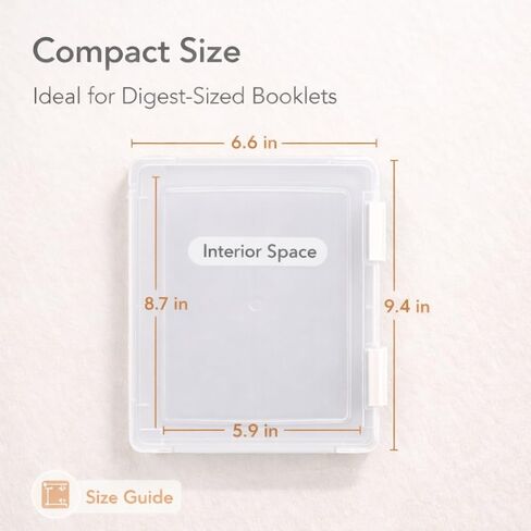 FUYIHGL® 6 قطع حافظات تخزين لحماية المجلات - صندوق مستندات من البلاستيك الصلب مقاس 9.4 بوصة × 6.6 بوصة مع إغلاق سريع - أكمام عرض شفافة لأحجام المانغا والكتب المصورة الحديثة والمجلات الموجزة وبطاقات التهنئة in Kuwait
