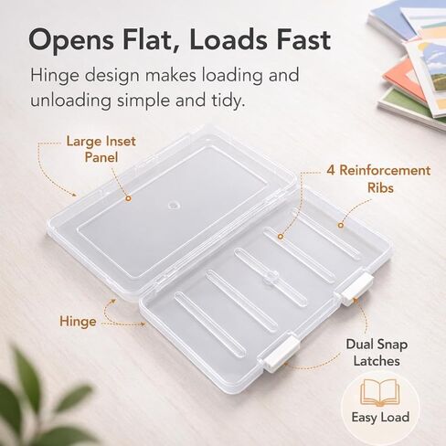 FUYIHGL® 6 قطع حافظات تخزين لحماية المجلات - صندوق مستندات من البلاستيك الصلب مقاس 9.4 بوصة × 6.6 بوصة مع إغلاق سريع - أكمام عرض شفافة لأحجام المانغا والكتب المصورة الحديثة والمجلات الموجزة وبطاقات التهنئة in Kuwait