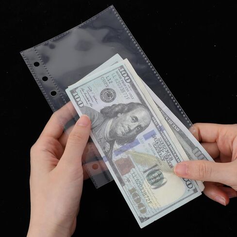 20 قطعة من جيوب مجلد A6، وحقيبة مجلد A6 شفافة من PVC، وأكياس مستندات شفافة ذات 6 فتحات بدون سحاب لمجلدات ذات 6 حلقات، وأظرف للنقود، ومنظم الصور والميزانية in Saudi Arabia