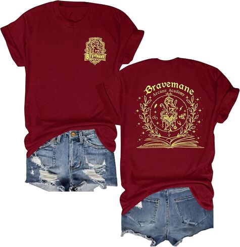 القميص السحري للنساء الجدة معالج كتاب تي شيرت القمصان المدرسية السحرية معالج زي قمم in Kuwait