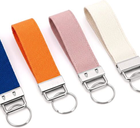 مجموعة أجهزة مفتاح فوب 50 قطعة، أجهزة حبل مفتاح فوب مقاس 1 بوصة مع أداة كماشة مفاتيح لسلسلة المفاتيح، وسوار معصم مع مستلزمات الأجهزة المشبك الدائري المقسم، سلسلة مفاتيح معصم in Kuwait