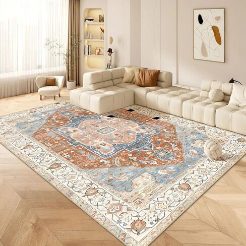8x10 Washable Area Rugs - Stain & Water Resistant,Non-Slip,Pet & Child Friendly,Area Rugs Living Room,Perfect for Living Room, Bedroom,Kids Room, Nursery in Kuwait