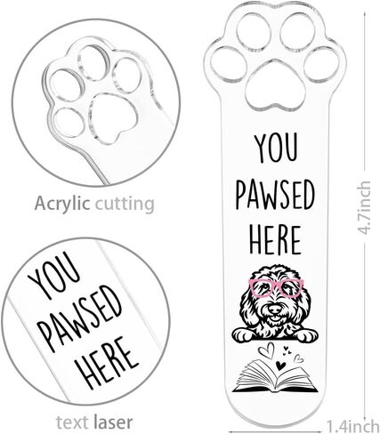 Goldendoodle Dog Lover Gifts, Goldendoodle Dog Bookmark for Book Lovers Bookworm Bookish Nerd Librarian Sister Brother Friend, Fun Bookmarks for Women, Book Club Gift for Reader Pet Owner-LDS10 in Kuwait