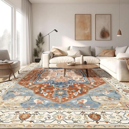 8x10 Washable Area Rugs - Stain & Water Resistant,Non-Slip,Pet & Child Friendly,Area Rugs Living Room,Perfect for Living Room, Bedroom,Kids Room, Nursery in Kuwait