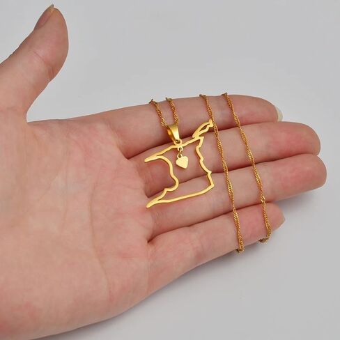 14k Yellow Gold Heart Trinidad & Tobago Map Pendant Necklace for Women - Ethnic Trinidad Necklace Trinidad And Tobago Necklace Country Map Pendant Charm Jewelry Gifts for Women in Saudi Arabia