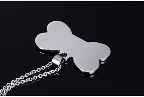 AOCHEE الفولاذ المقاوم للصدأ الكلب علامة قلادة العظام على شكل قلادة قلادة الحيوانات الأليفة عاشق المجوهرات هدية in Kuwait