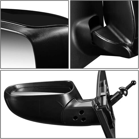 Auto Dynasty - OE Style Manual Driver/Left Side View Door Mirror Compatible with Kia Rio 5 10-11 in Saudi Arabia