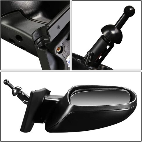 Auto Dynasty - OE Style Manual Driver/Left Side View Door Mirror Compatible with Kia Rio 5 10-11 in Saudi Arabia